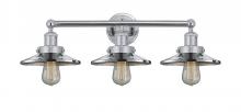  616-3W-PC-M7 - Railroad - 3 Light - 26 inch - Polished Chrome - Bath Vanity Light