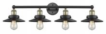  616-4W-BAB-M6-BK - Edison - 4 Light - 35 inch - Black Antique Brass - Bath Vanity Light