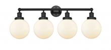  616-4W-BK-G201-8 - Beacon - 4 Light - 35 inch - Matte Black - Bath Vanity Light