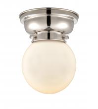  623-1F-PN-G201-6-LED - Beacon - 1 Light - 6 inch - Polished Nickel - Flush Mount