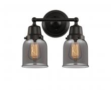  623-2W-BK-G53 - Bell - 2 Light - 13 inch - Matte Black - Bath Vanity Light