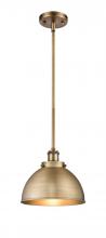  916-1S-BB-MFD-10-BB - Derby - 1 Light - 10 inch - Brushed Brass - Pendant