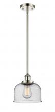  916-1S-PN-G74-LED - Bell - 1 Light - 8 inch - Polished Nickel - Mini Pendant