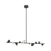  LP50851-BK - Geode 51-in Black LED Linear Pendant