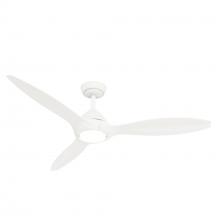  52855 - Casablanca 56 in Surea ENERGY STAR® Fresh WH Damp Rated Ceiling Fan w LED Lt Kit and Handheld Remote