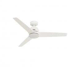  52605 - Hunter 52 inch Malden Matte White Ceiling Fan and Handheld Remote