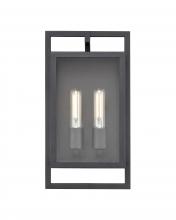  270002-TBK - Agatha 2-Light Outdoor Wall Sconce Textured Black