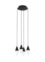  700TRSPTRT4RB-LED930 - Turret 4 Light Chandelier