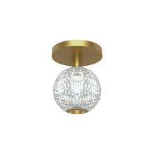  FM321201NB - Marni 5-in Natural Brass LED Flush Mount