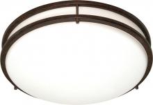  60/910 - Glamour - 3 Light CFL - 24" - Flush Mount - (3) 18w GU24 / Lamps Included