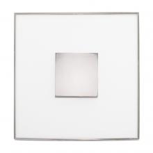  62/1521 - 26 watt; 13" Flush Mount LED Fixture; Square Shape; Polished Nickel Finish