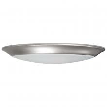  62/1673 - 10 inch; LED Disk Light; 5000K; 6 Unit Contractor Pack; Brushed Nickel Finish