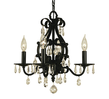  2984 BN - 4-Light Brushed Nickel Liebestraum Mini Chandelier