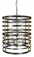  5098 MB/AB - 9-Light Pastoral Foyer Chandelier