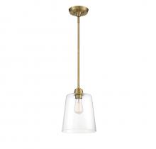  M70081NB - 1-Light Pendant in Natural Brass