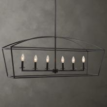  21348 - Clayton 6 Light Linear Chandelier