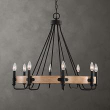  21356 - Uttermost Deschutes 8 Light Farmhouse Chandelier