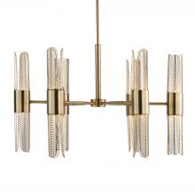  21391 - Uttermost Cret 12 Light Brass Chandelier