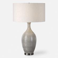  27518 - Dinah Gray Textured Table Lamp