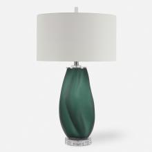  28278 - Esmeralda Green Glass Table Lamp