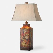  27678 - Colorful Flowers Table Lamp