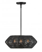  40383BLK - Small Convertible Drum Chandelier