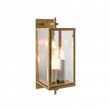  1150-AG-CL - Back Bay 16.75'' High 3-Light Outdoor Sconce - Aged Brass