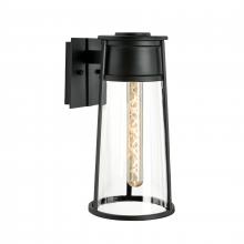  1245-MB-CL - Cone 17'' High 1-Light Outdoor Sconce - Matte Black