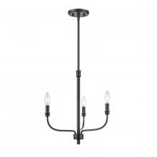  81515/3 - Newland 17'' Wide 3-Light Chandelier - Matte Black